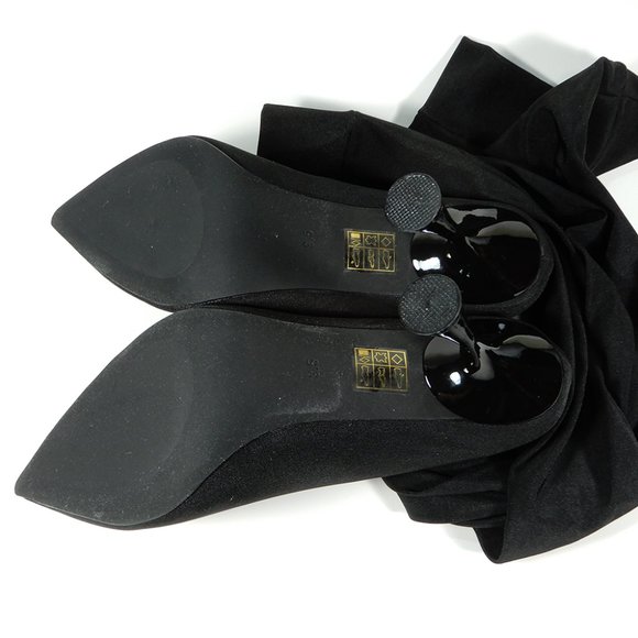 Jeffrey Campbell Madam Over the Knee BOOTS Size 9.5 Black Stretch Nylon NEW $170 - Picture 10 of 12